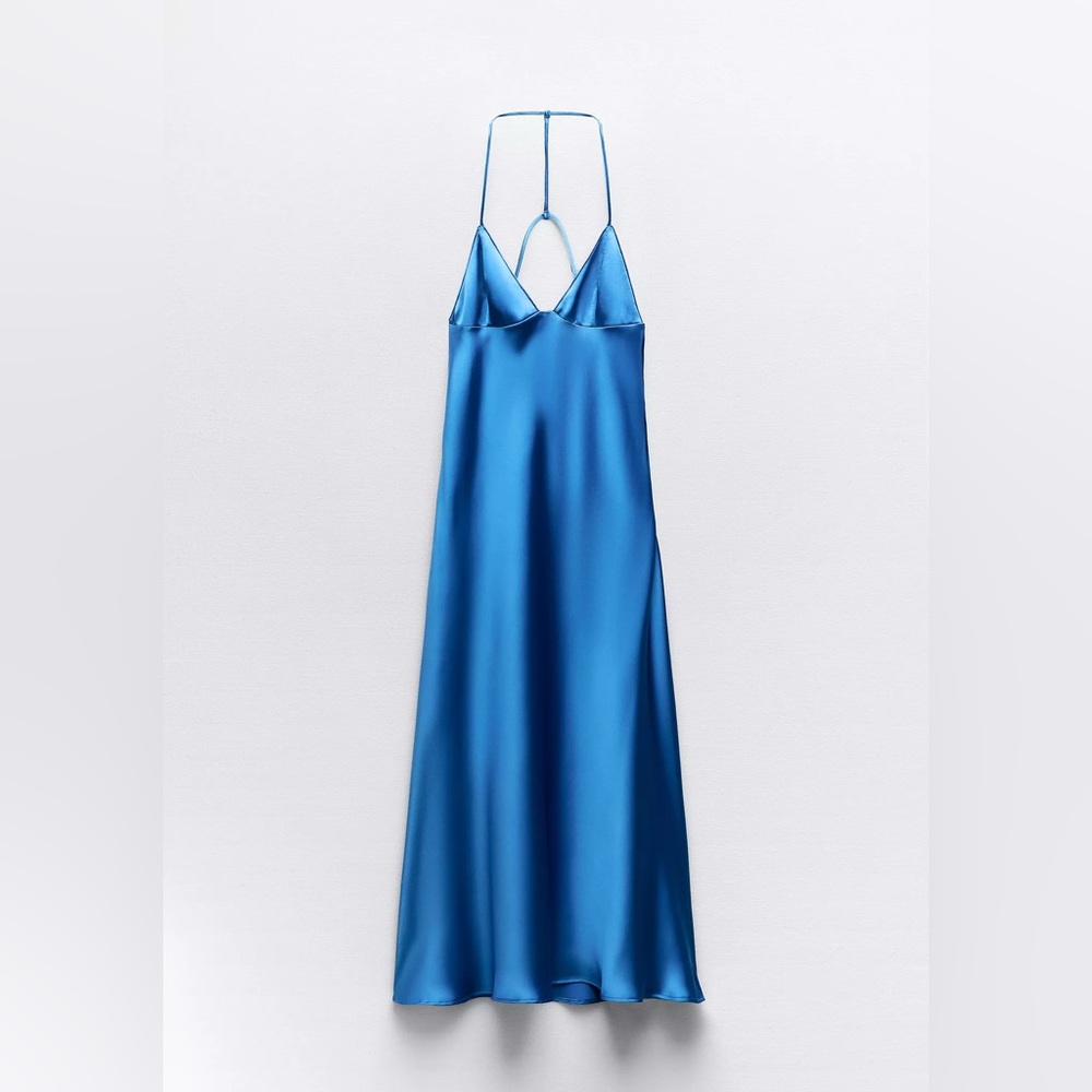 Zara Satin Effect Slip Dress